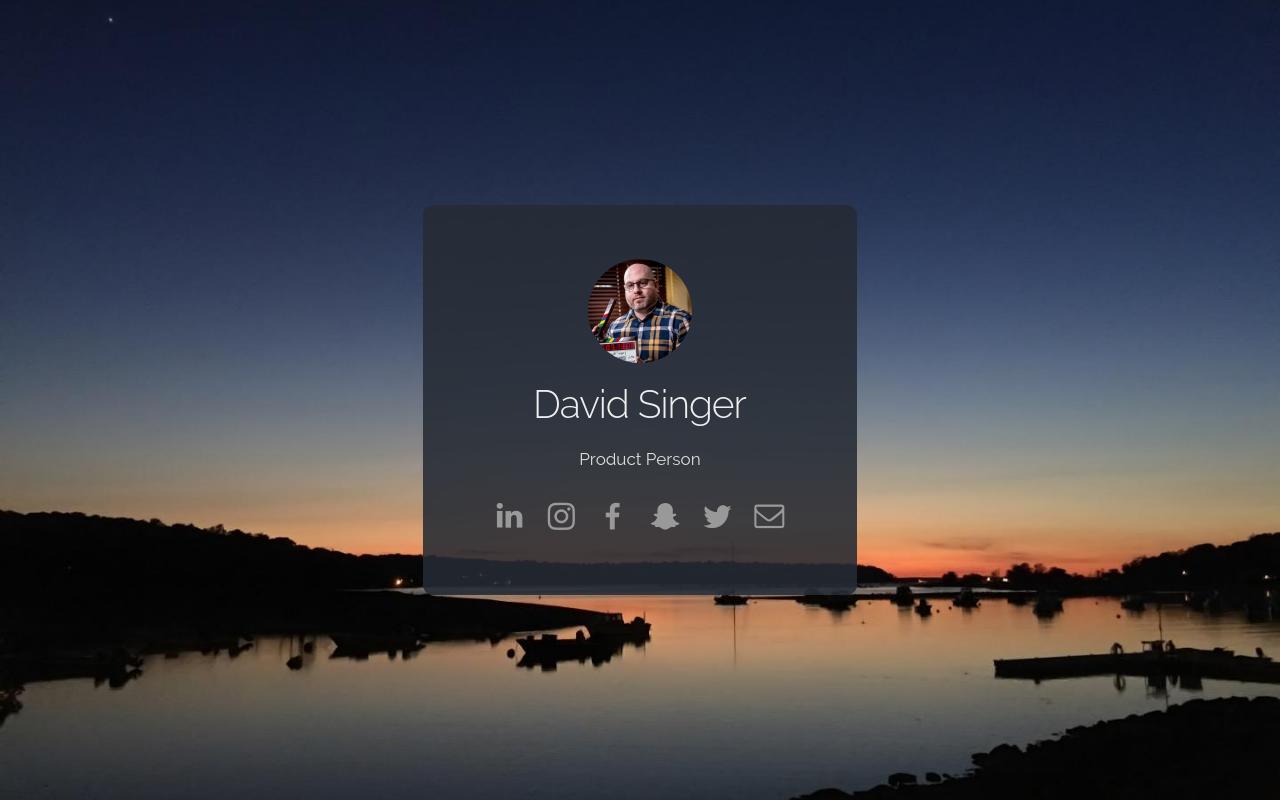 Carrd profile picture for @singer